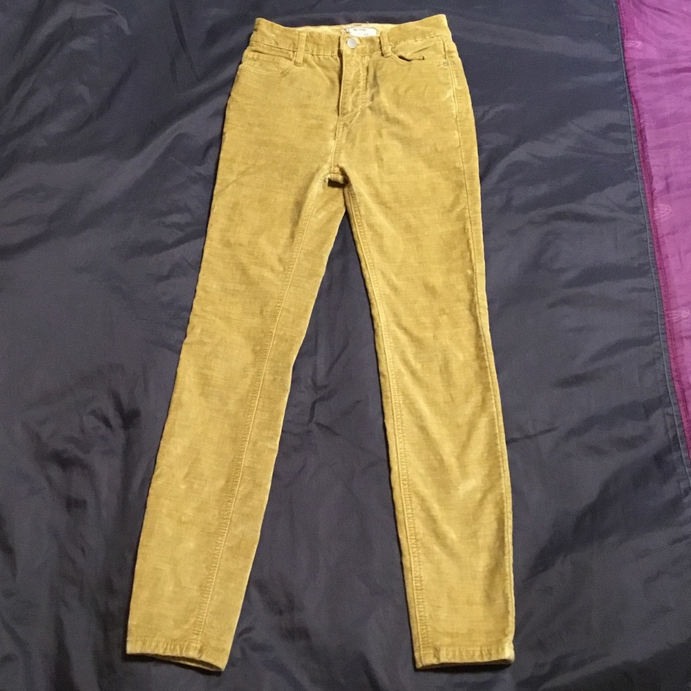 Free People Mustard Skinny Pants